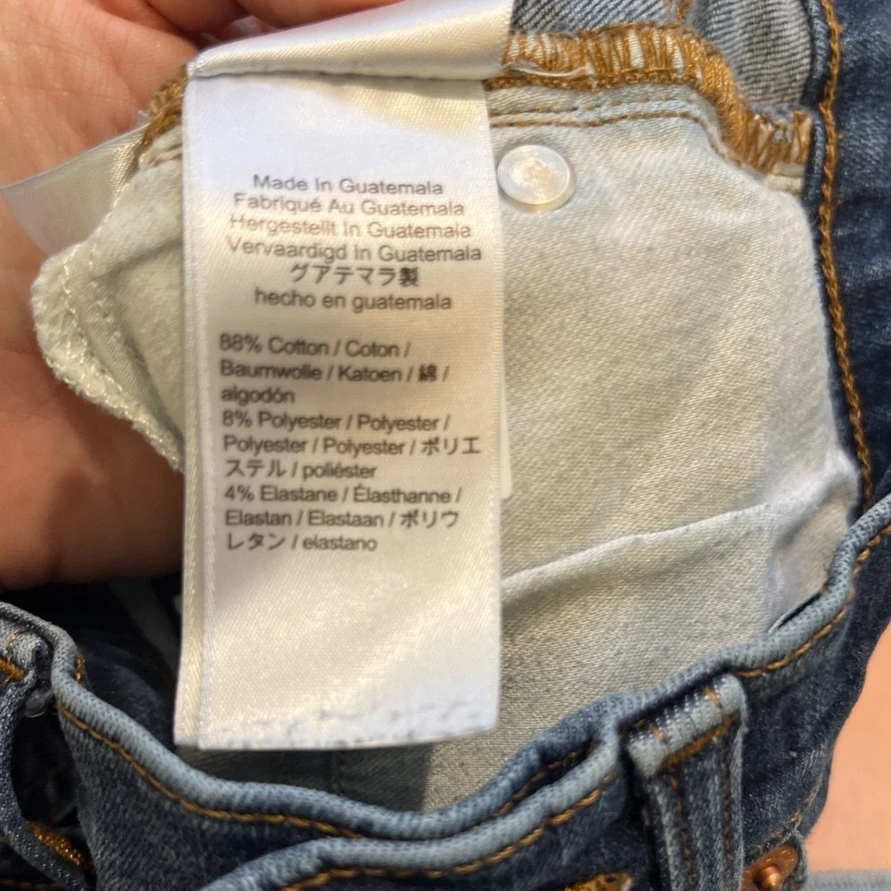 J.Crew Womens Toothpick Jeans Size 28‎ Ankle Inseam Dark Wash Fitted Skinny - Picture 7 of 15